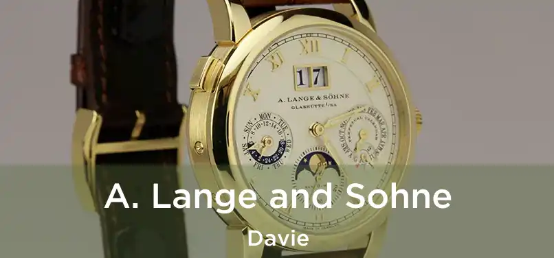  A. Lange and Sohne Davie